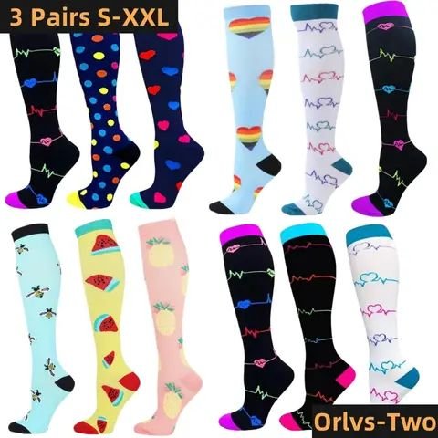 Sweetheart Compression Socks, 3 Pairs